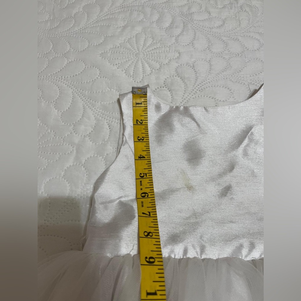 David's Bridal White Gown For Girl - Picture 9 of 16
